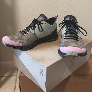 On Running Cloud X Shift Women's Size 10.5 Shoes Surf Vapor Blue Purple Black